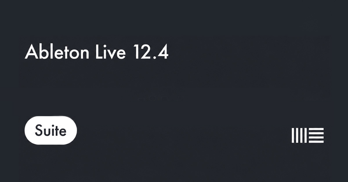 Ableton live 12.4 update